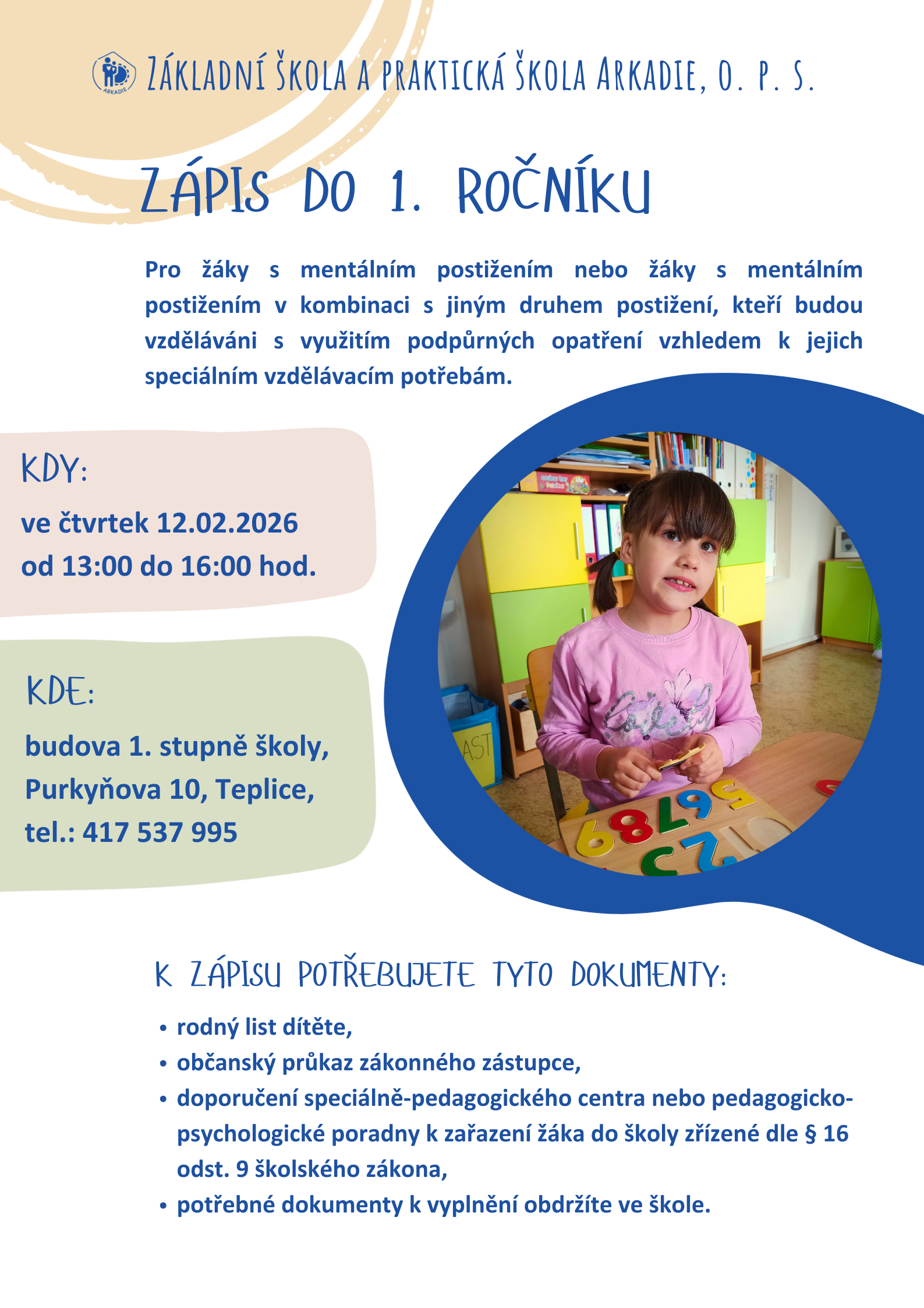 Zápis do 1. ročníku